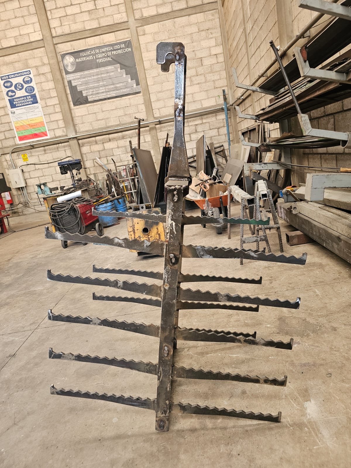 Rack para granalladora